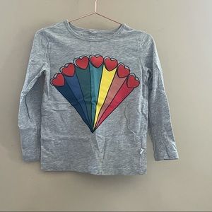 Stella McCartney Kids Gray Rainbow Long Sleeve 5y